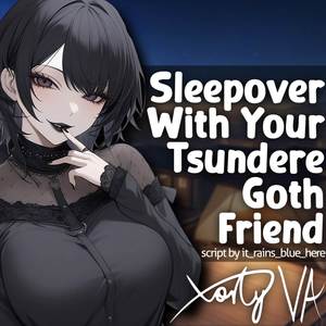 ASMR F4A Sleepover With Your Tsundere Goth Friend