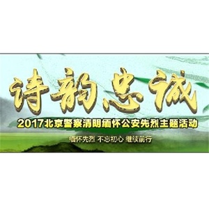 2017北京警察清明祭奠英烈主题活动