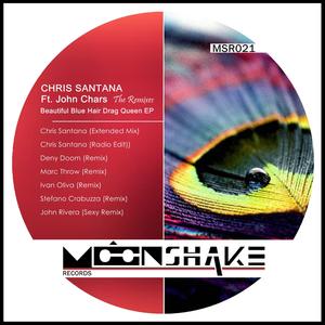 Beautiful Blue Hair Drag Queen