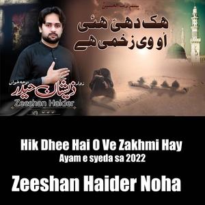 Zeeshan Haider | Hik Dhee Hai O Ve Zakhmi Hay | Ayam e syeda sa | 2022