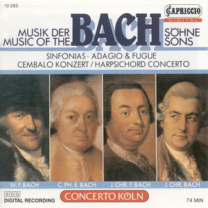 Bach Sons (The) – Bach, J.C.F. / Bach, W.F. / Bach, C.P.E. / Bach, J.C. (Music of The Bach Sons) [Concerto Koln]