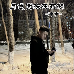 月色倒映在西湖