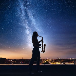 Noche Tranquila Con Estados De Ánimo De Jazz