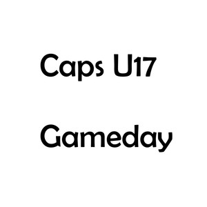 Caps U17 - Gameday