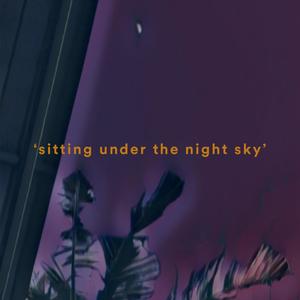 sitting under the night sky