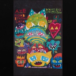 side eye & mint nicotine. ringer on & white air force 1s