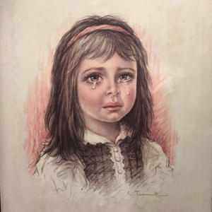 La petite fille qui pleure