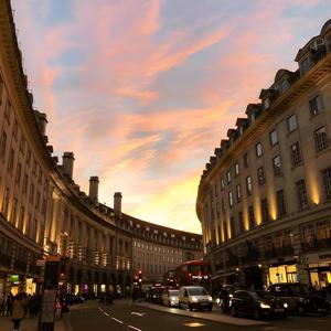 Sunset in London