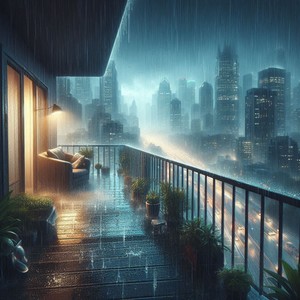 Heavy Rain on the Balcony of my House, Rain Noise