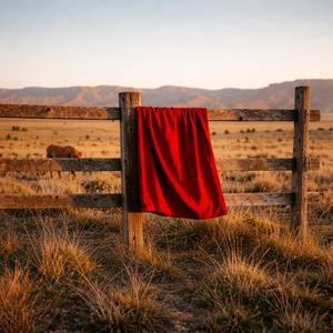 Red Dress At Yellowstone