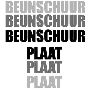 beunschuur plaat