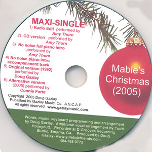 MABLE'S CHRISTMAS (2005) Maxi-Single