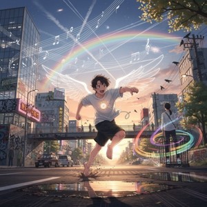 透明な羽で空を蹴る