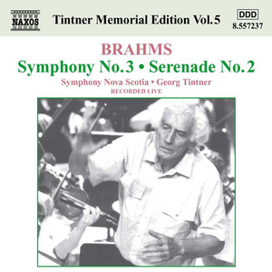 Brahms: Symphony No. 3 / Serenade No. 2 (Tintner Edition 5)