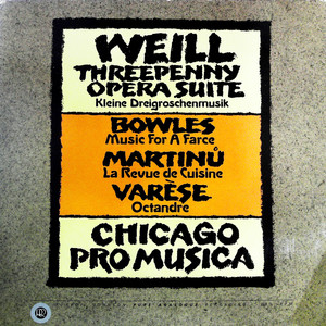 Weill; Varese; Bowles; Martinu（黑胶版）