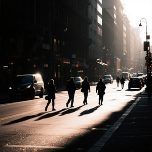 Shadows on Avenida Light