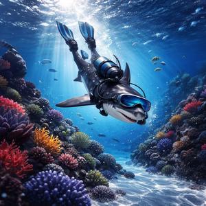 Tralalero Exploring the Ocean