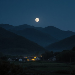 山里月亮晃啊晃