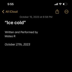 Ice cold (Explicit)