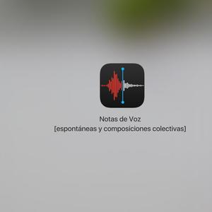 Notas de voz (espontáneas y composiciones colectivas)