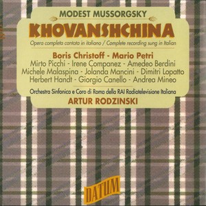 Mussorgsky: Khovanshchina (Sung in Italian) [Live]