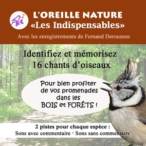 L'Oreille Nature - Les indispensables (vol.2) (16 chants d'oiseaux à reconnaître pour mieux profiter de vos balades dans les bois)