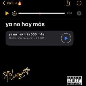 Ya no hay más (Explicit)