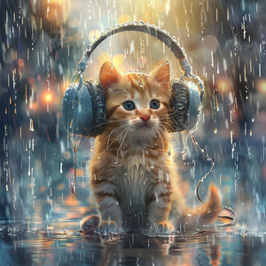 Sleepy Cat - Rain's Soothing Feline Melodies