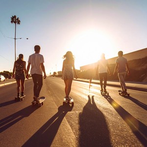 El Resplandor De Neón Refleja En Las Barras