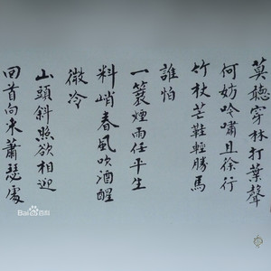 《定风波·莫听穿林打叶声》