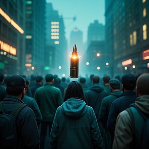 bullet in the protest