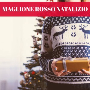 Maglione rosso natalizio