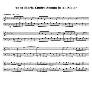 Anna Maria Elmira Sonata in A-Flat Major