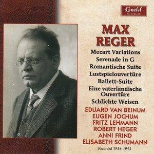 Max Reger: Recordings, 1936-1943