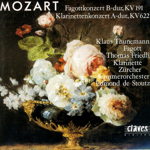 Wolfgang Amadeus Mozart: Bassoon Concerto In B-Flat Major, K 191 / Clarinet Concerto In A Major, K 622