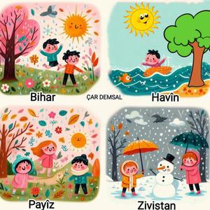 Stranên Zarokan - Çar Demsal (Kurdish Kids Song: Four Seasons) (feat. Sara Ergen) (Masum Yiğit Remix)