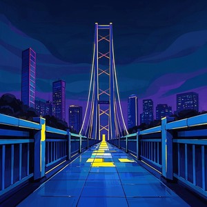 A bridge of color lit the dark