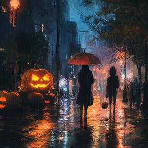 The Eerie Rain of Halloween Night