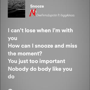 Snooze (feat. Biggkiraa) (Explicit)