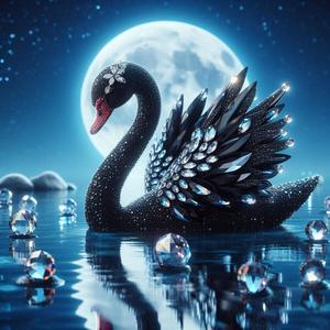 Cisne Negro de Swarovski