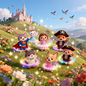 十二只小狐狸与星愿小鹿-开心熊和快乐虎