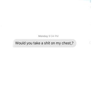 Would You Take A **** On My Chest? (Explicit)