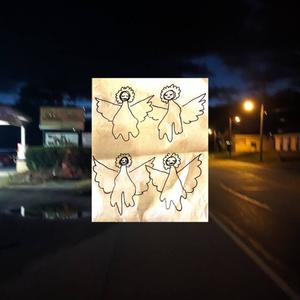 Through the frosted window of an empty house