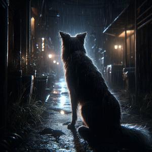 Dog in the alley