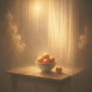 a cold bowl of oranges