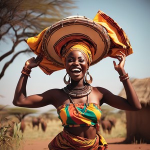 Happiness + African Woman