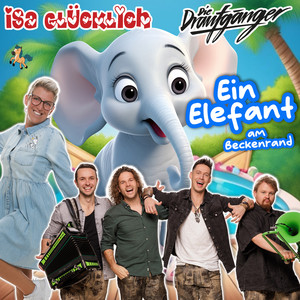 Ein Elefant am Beckenrand