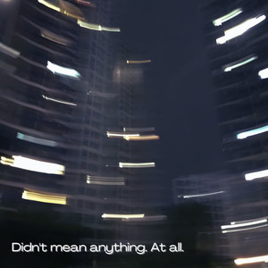 Didn't Mean Anything. At All.