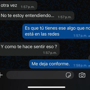 Me deja conforme