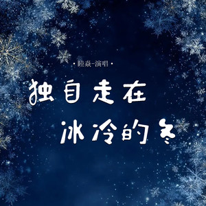 独自走在冰冷的冬